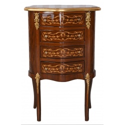 Comoda baroc din lemn masiv furniruit si decoratiuni din alama