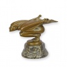 Joker-statueta din bronz cu un soclu din marmura