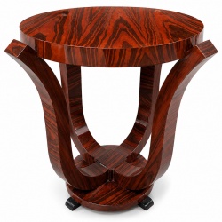 Masuta cafea Art Deco din lemn masiv furniruit