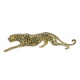 Ghepard-statueta din bronz auriu