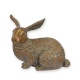 Iepuras sezand-statueta din bronz