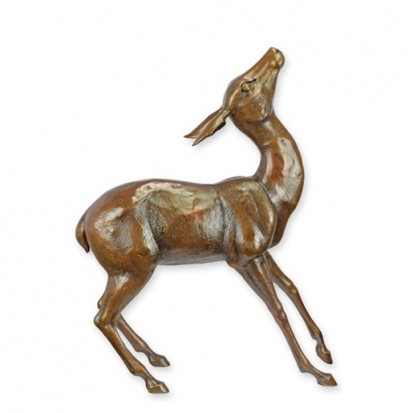 Caprioara-statueta din bronz