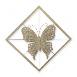 Fluture-decoratiune de perete din fier forjat