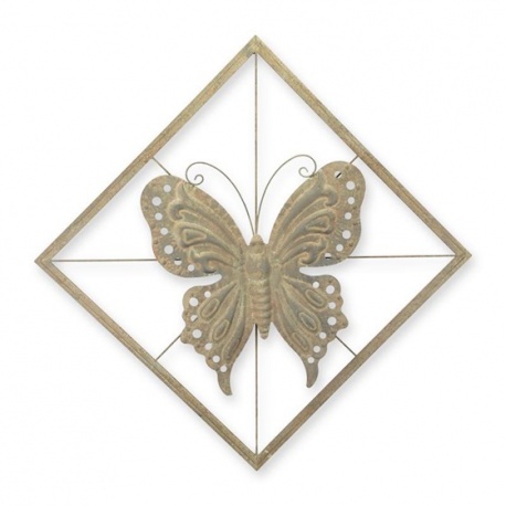 Fluture-decoratiune de perete din fier forjat