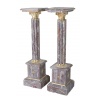 Set doua piedestaluri baroc din marmura