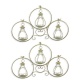 Set doua fantani pasarele din fier forjat antik green