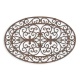 Covoras oval intrare din fonta antik brown