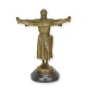 Credo-statueta din bronz cu un soclu din marmura