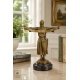 Credo-statueta din bronz cu un soclu din marmura