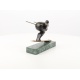 Schior-statueta din bronz cu un soclu din marmura