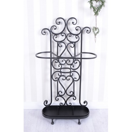 Suport pentru umbrele din fier forjat Antik Black