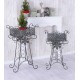 Set doua jardiniere din fier forjat negru
