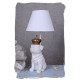 Lampa de masa cu un buldog cu coroana