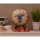 Ceas mare vintage cu un buchet de flori