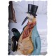 Ceas nostalgic din rasini cu un pinguin