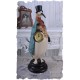 Ceas nostalgic din rasini cu un pinguin