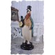 Ceas nostalgic din rasini cu un pinguin