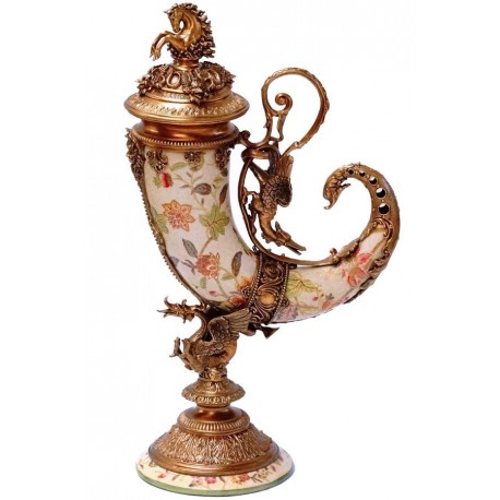 Nautilius din portelan cu bronz