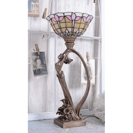 Lampa Tiffany cu o femeie