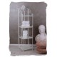 Raft mare din fier forjat Antik White