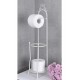 Suport pentru hartie igienica din fier forjat Antik White
